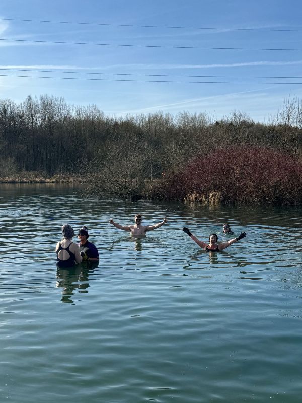 swimmers in whitmore lake