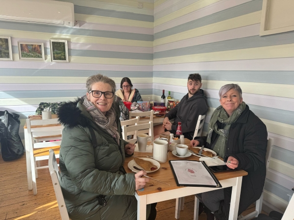 CCPA Friends enjoy tea and coffee together