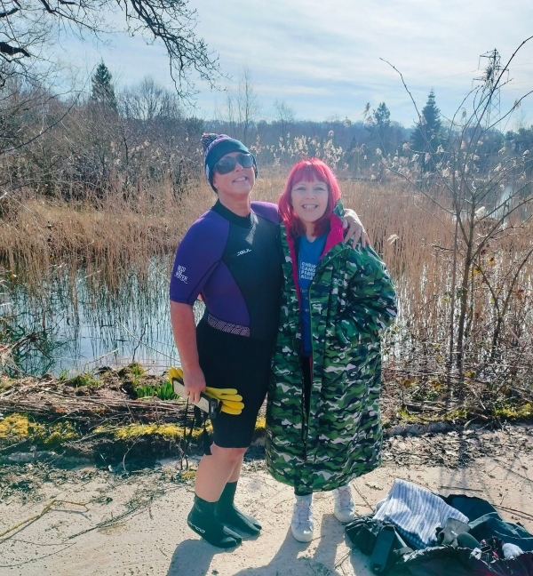 Ally Bell and Rachael Olley of CCPA at Whitmore Lakes